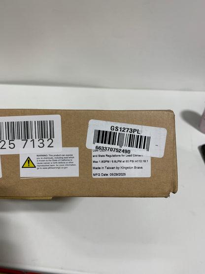 Used- Gourmetier GS1273PL Heritage Two-Handle Deck-Mount Pull-Down Sprayer Kitchen Faucet, Antique Brass