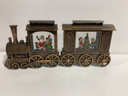 Kirkland 2 Piece LED Lighted Water Globe Train with Motion Glitter Assortment