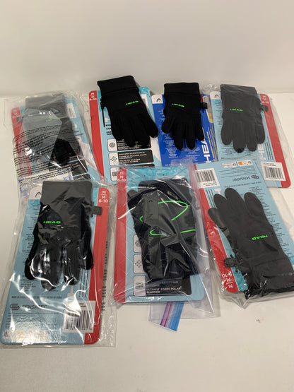 7 Pairs - HEAD Kids’ Touchscreen Gloves M 6-10