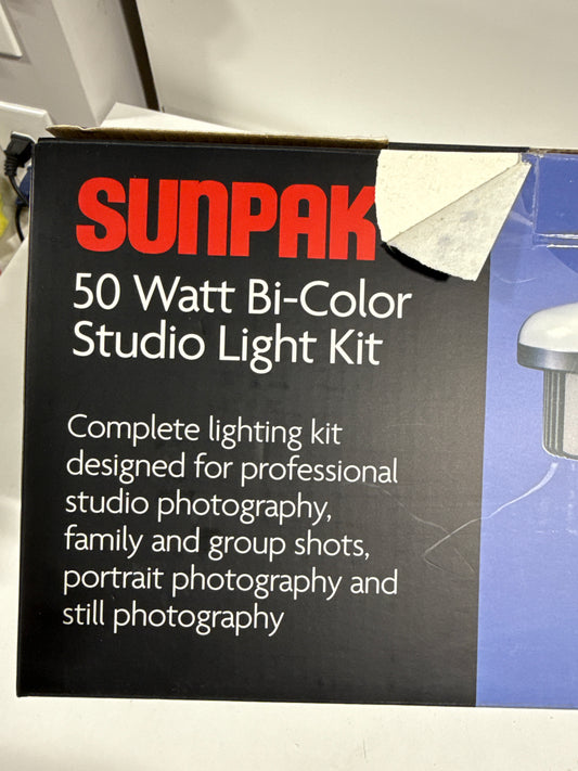 See Desc Sunpak - Bi-Color Studio Light Kit - Black