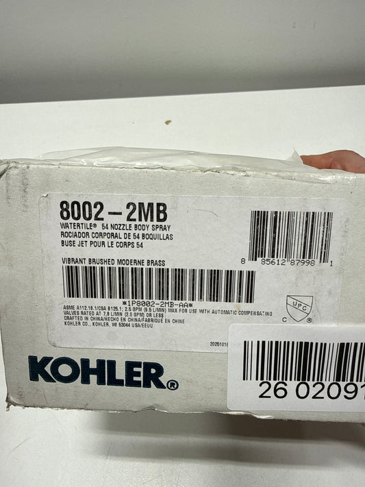 KOHLER WATERTILE® 54 NOZZLE BODY SPRAY