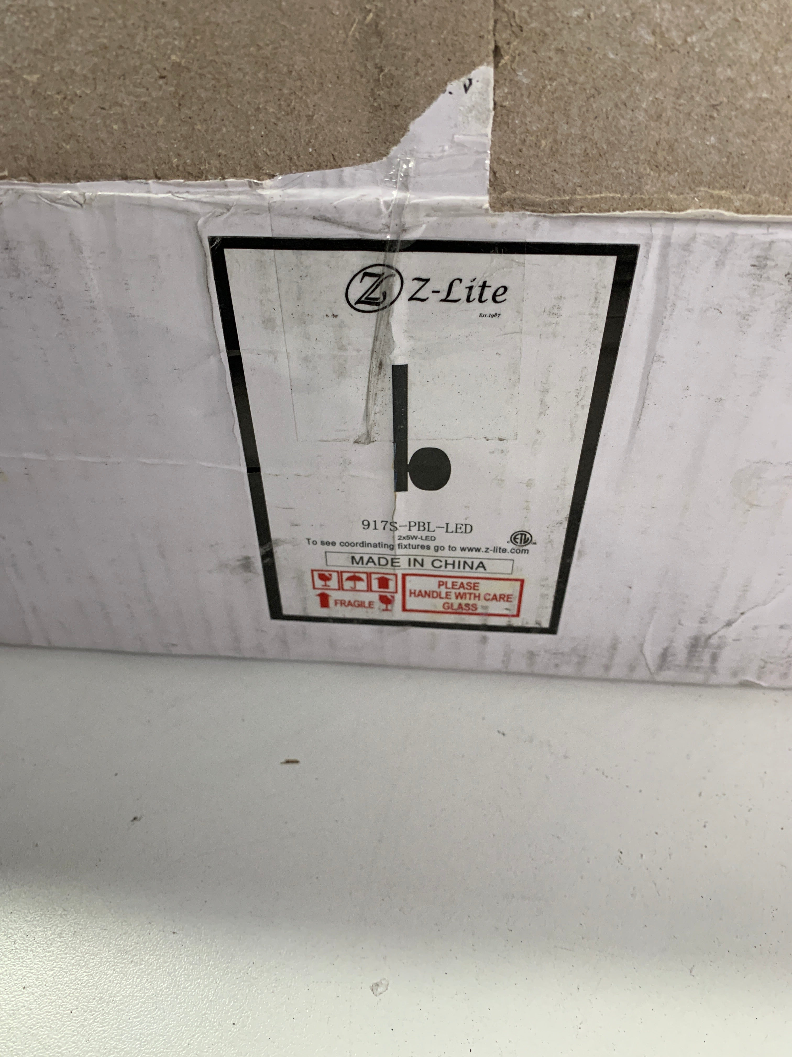 Z-Lite Forest 14 Inch LED Wall Sconce Forest - 917S-PBL-LED - Modern Contemporary - *Lighting & Electrical