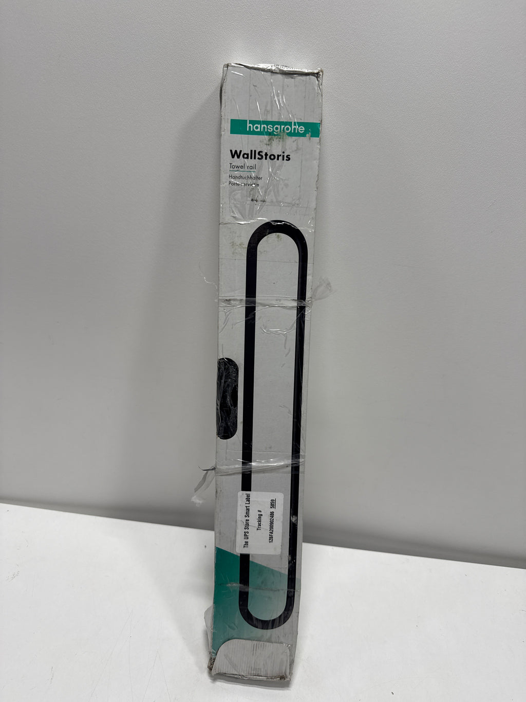 hansgrohe WallStoris Modern Towel Bar in Matte Black, 27926670