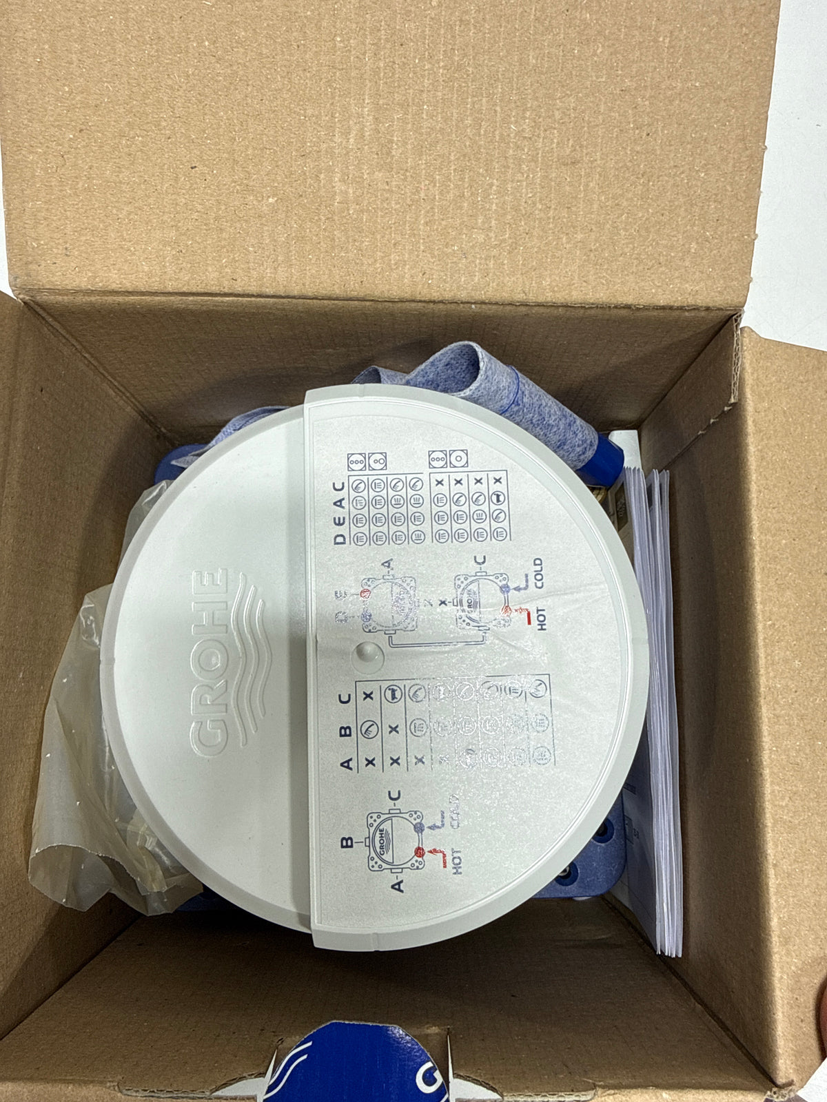 GROHE 35601000 Rapido Smartbox Universal Rough-In Box, Starlight Chrome