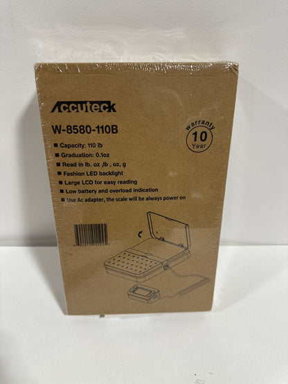 ACCUTECK ShipPro 110lbs X 0.1 Oz. Digital Shipping Postal Scale Black