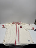 MLB Los Angeles Angels Men's Vintage Button Down Jersey - XXL