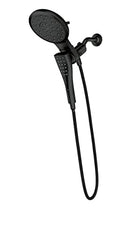 Moen Verso Matte Black Eight-Function 7’’ Wide Spray Shower Head and Detachable Handshower Combo with 72’’ Hose