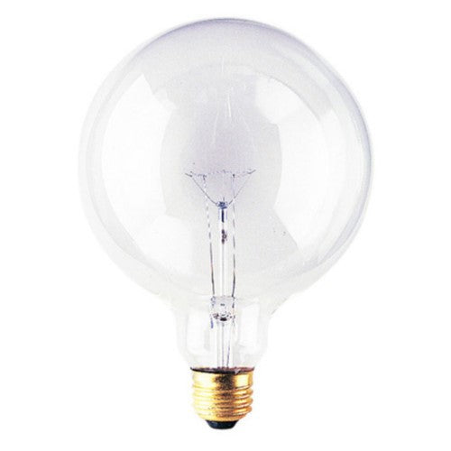 Pack of (12) 60 Watt Dimmable Clear G40 Incandescent Light Bulbs with Medium (E26) Base 2700K Warm White Light