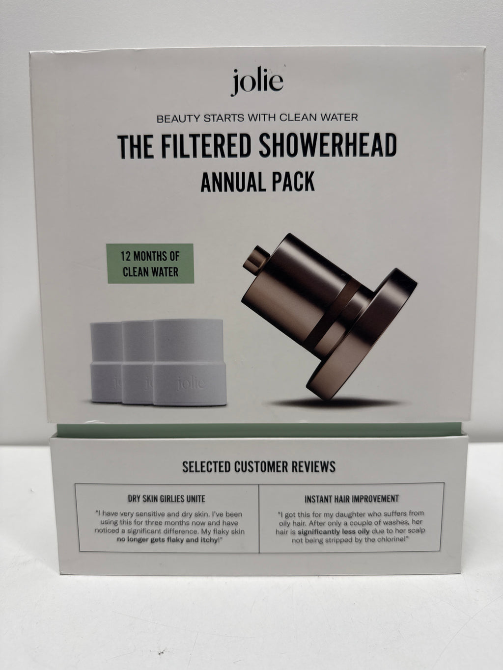The Jolie Filtered Showerhead Bundle with Replacement Filters
