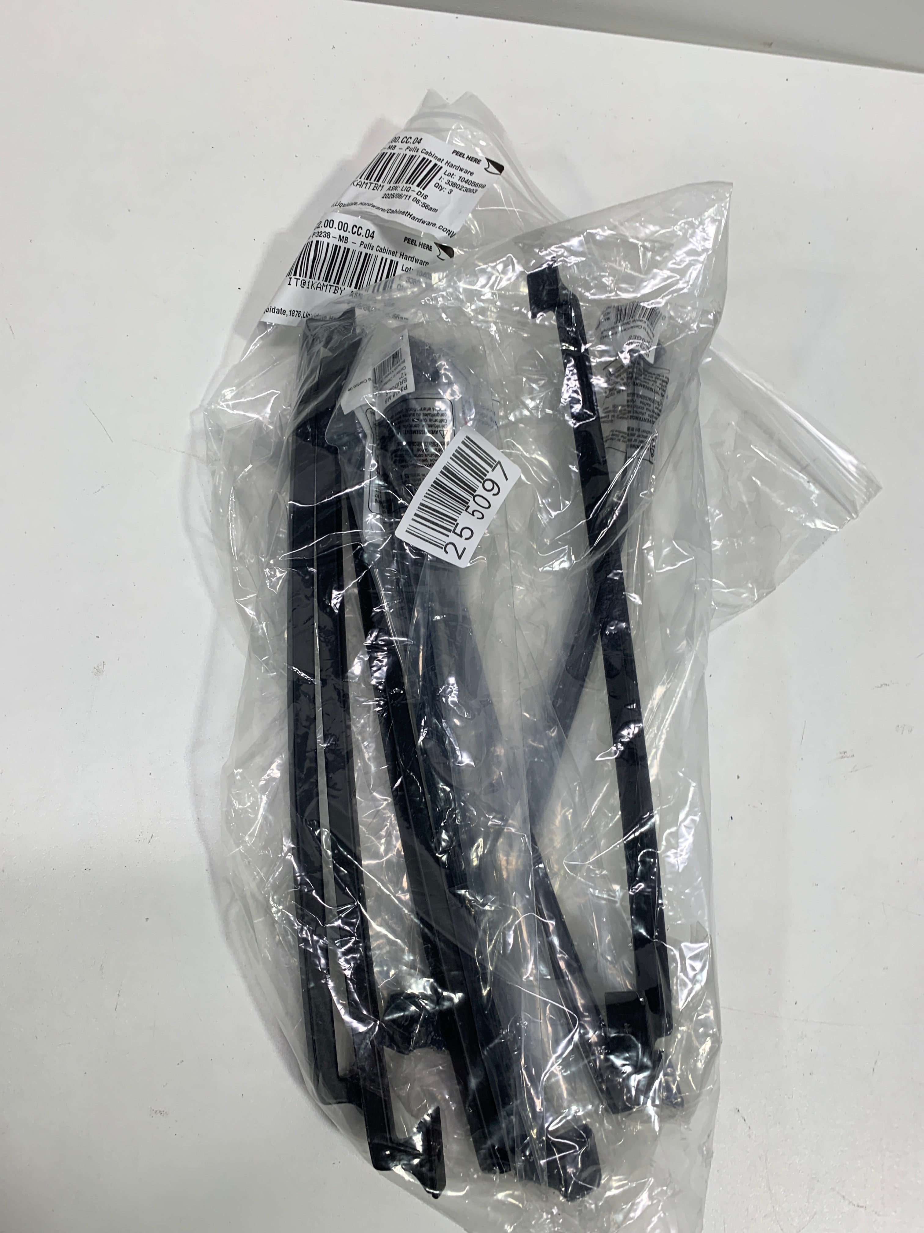 7 - Scratch Hickory Hardware P3238-MB 12 in. Center to Center Bridges Collection Pull Matte Black Finish - *Tools