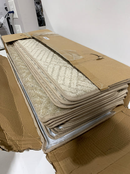 YEERSWAG Bullnose Carpet Stair Treads, Stairs Carpet Non Slip 15 Pac