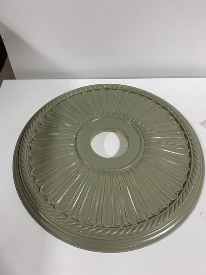 See Desc Ekena Millwork CM20BE1WHF Berkshire Ceiling Medallion, Witch Hazel