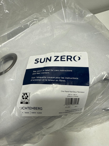 Sun Zero Pratt Tonal Texture Fleece Insulated 100% Blackout Window Curtains, 2-pack