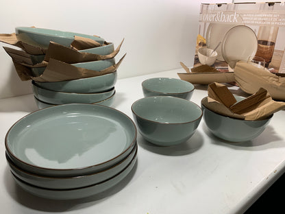 See Desc over&back Options 16-piece Dinnerware Set Light Green