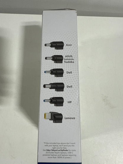 Insignia Universal 180W High-Power Laptop Charger - Black Color