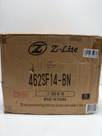 Z-Lite Savannah 13 Inch 2 Light Semi Flush Mount Savannah - 462SF14-BN - Transitional