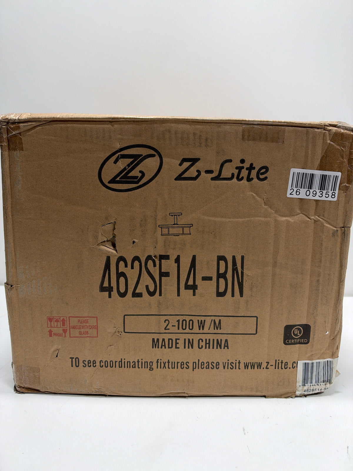 Z-Lite Savannah 13 Inch 2 Light Semi Flush Mount Savannah - 462SF14-BN - Transitional