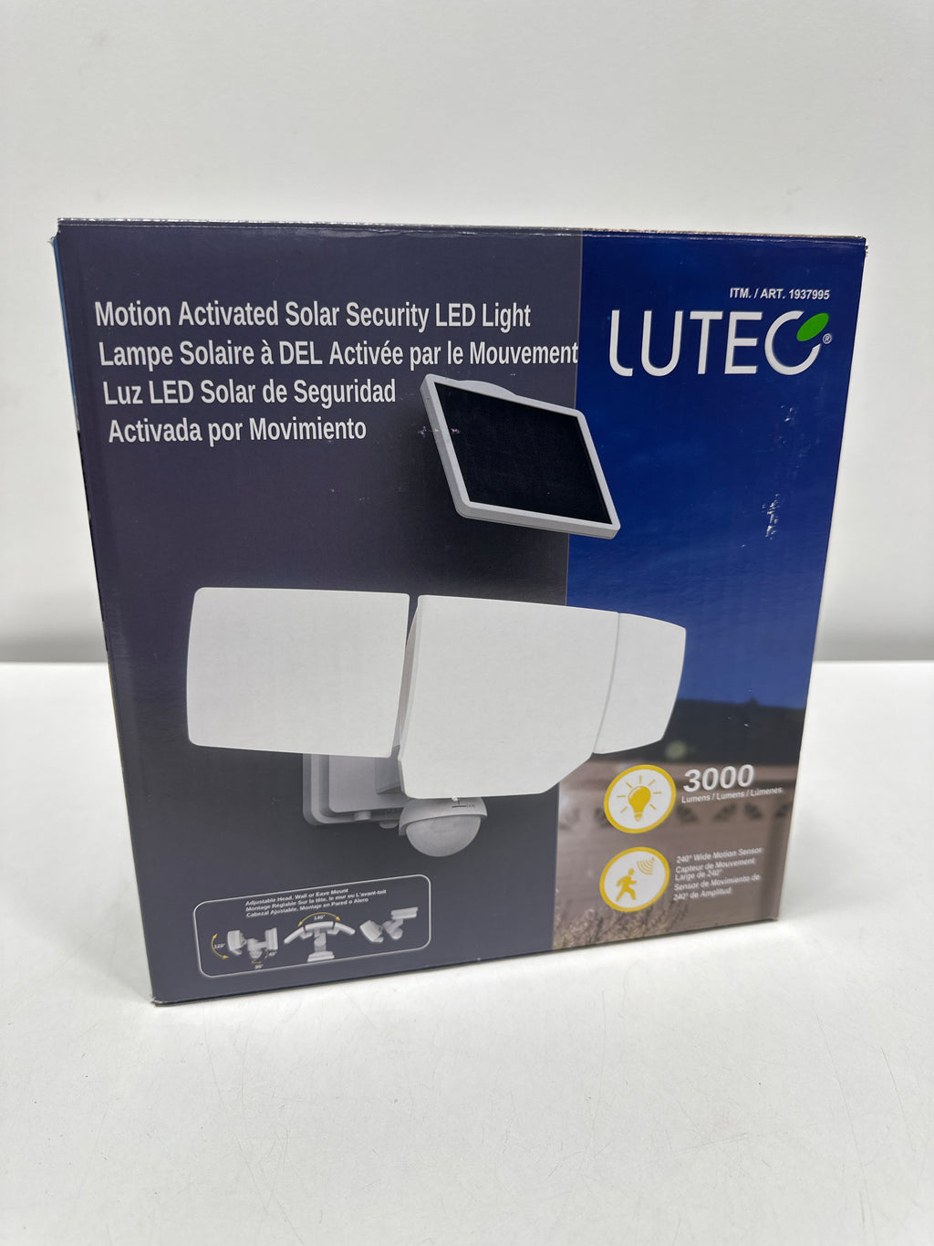 Lutec Motion Activated Solar Security LED Light - *Lighting & Electrical