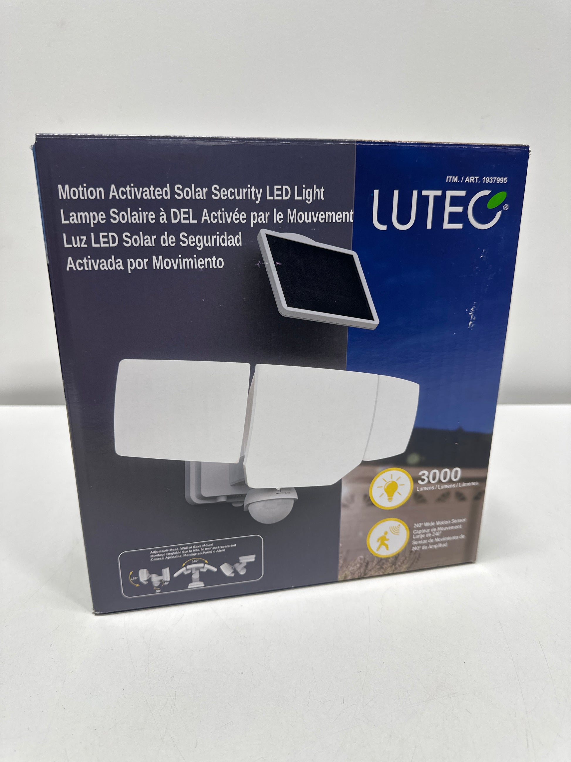 Lutec Motion Activated Solar Security LED Light - *Lighting & Electrical