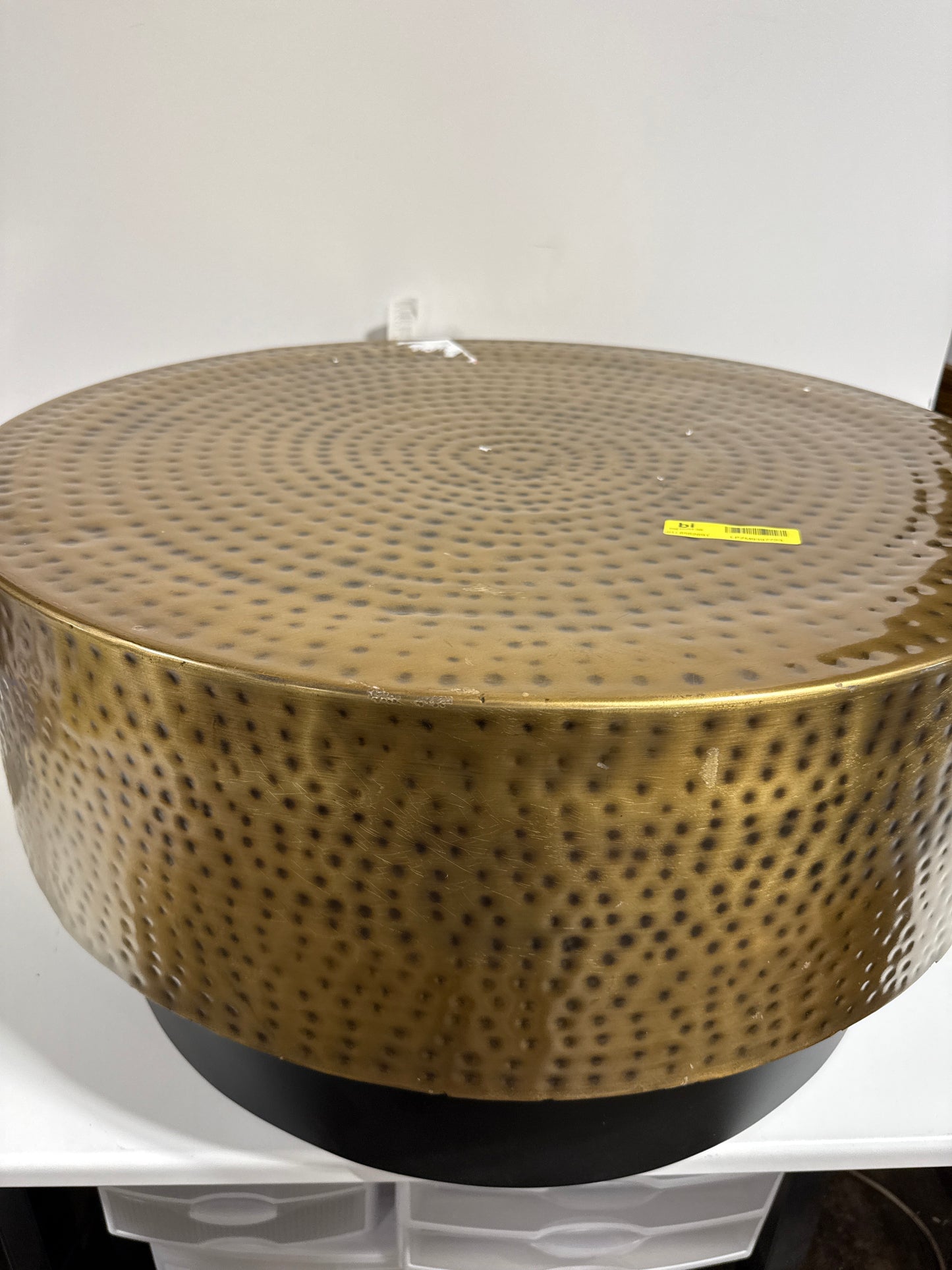 Scratch & Dent Simpli Home - Montrose Metal Coffee Table - Antique Gold /Black