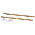 Rev-A-Shelf 37" Adjustable Door Mount Spice Rack Rails Only Maple Bulk-20 4ASR-37STD-20