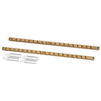 Rev-A-Shelf 37" Adjustable Door Mount Spice Rack Rails Only Maple Bulk-20 4ASR-37STD-20