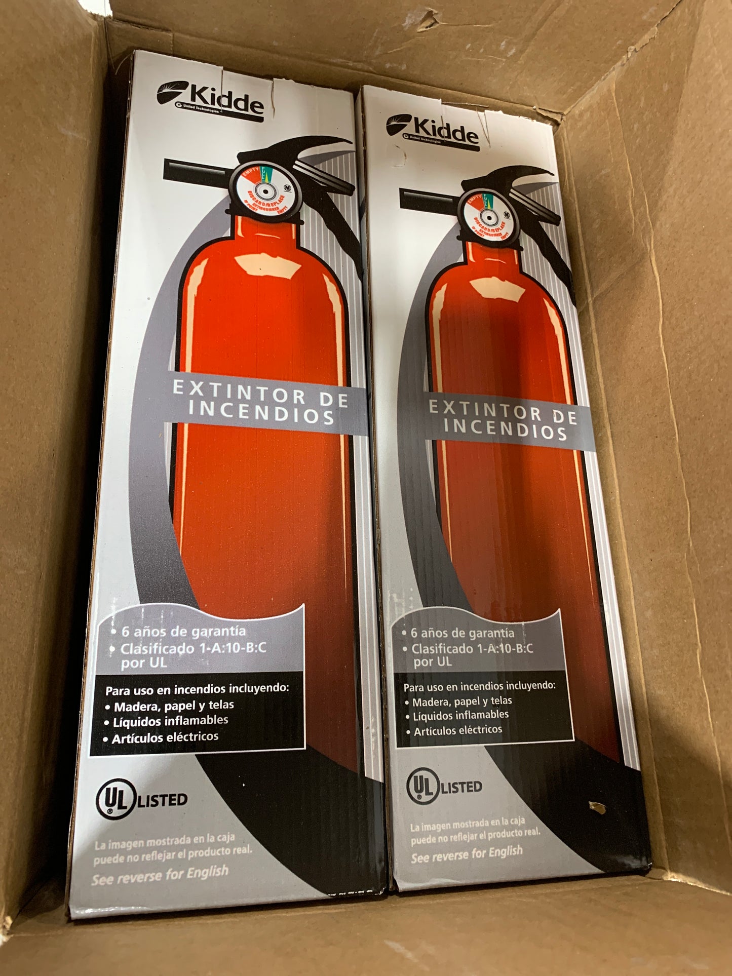 Kidde Fire Extinguisher for Home 1-a:10-B:C Dry Chemical Extinguisher Red Mounting Bracket Included 5 pack - *Tools