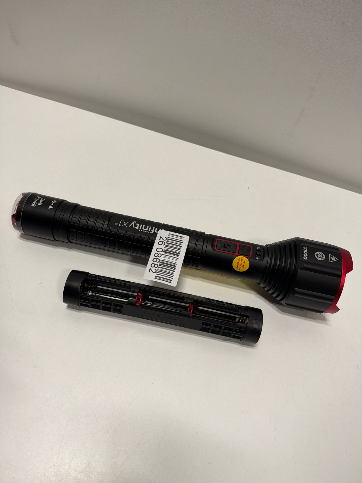 Infinity X1 10,000L Dual Power Rechargeable Flashlight
