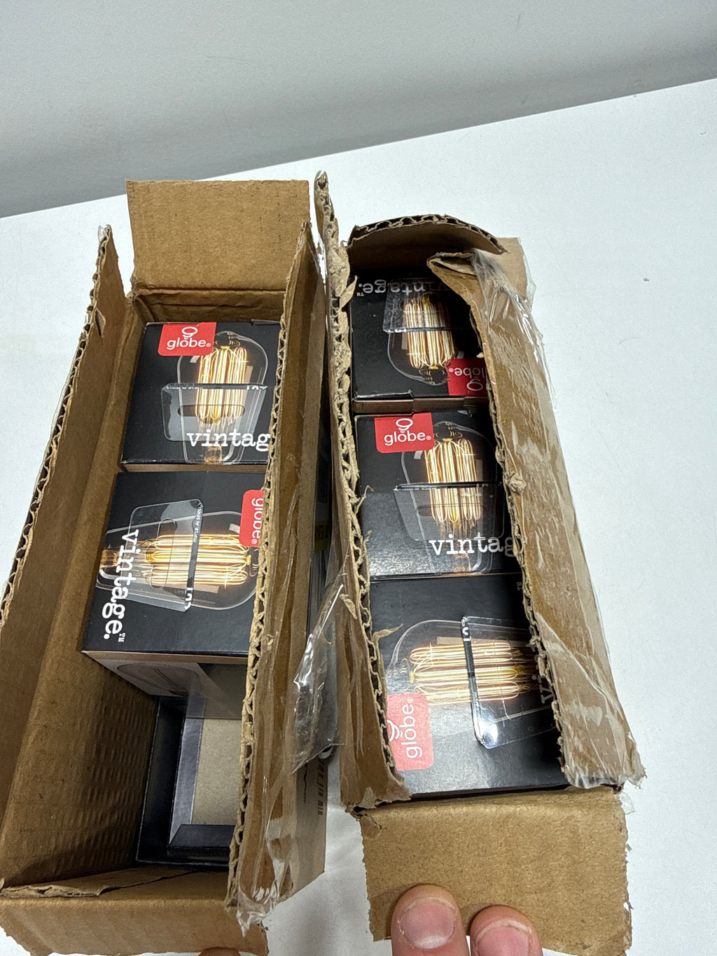5 x Globe Electric 60w Vintage Edison S60 Squirrel Cage Incandescent Filament Light Bulb, E26 Base, 220 Lumens,
