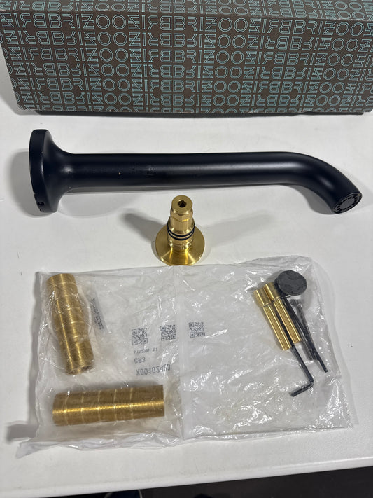 Scratch Brizo T70475-LHP Odin Wall Mounted Tub Filler - Less Handles and Rough in Matte Black