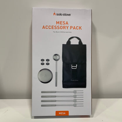 Solo Stove Mesa Accessory Pack | Incl. 4 Stainless Steel Mini Sticks + Stick Rests Pellet Scoop