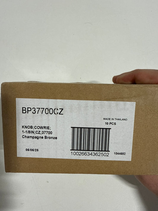 10 x Amerock BP37700 Cowrie 1-1/8 Inch Fluted Round Cabinet Knob Champagne Bronze