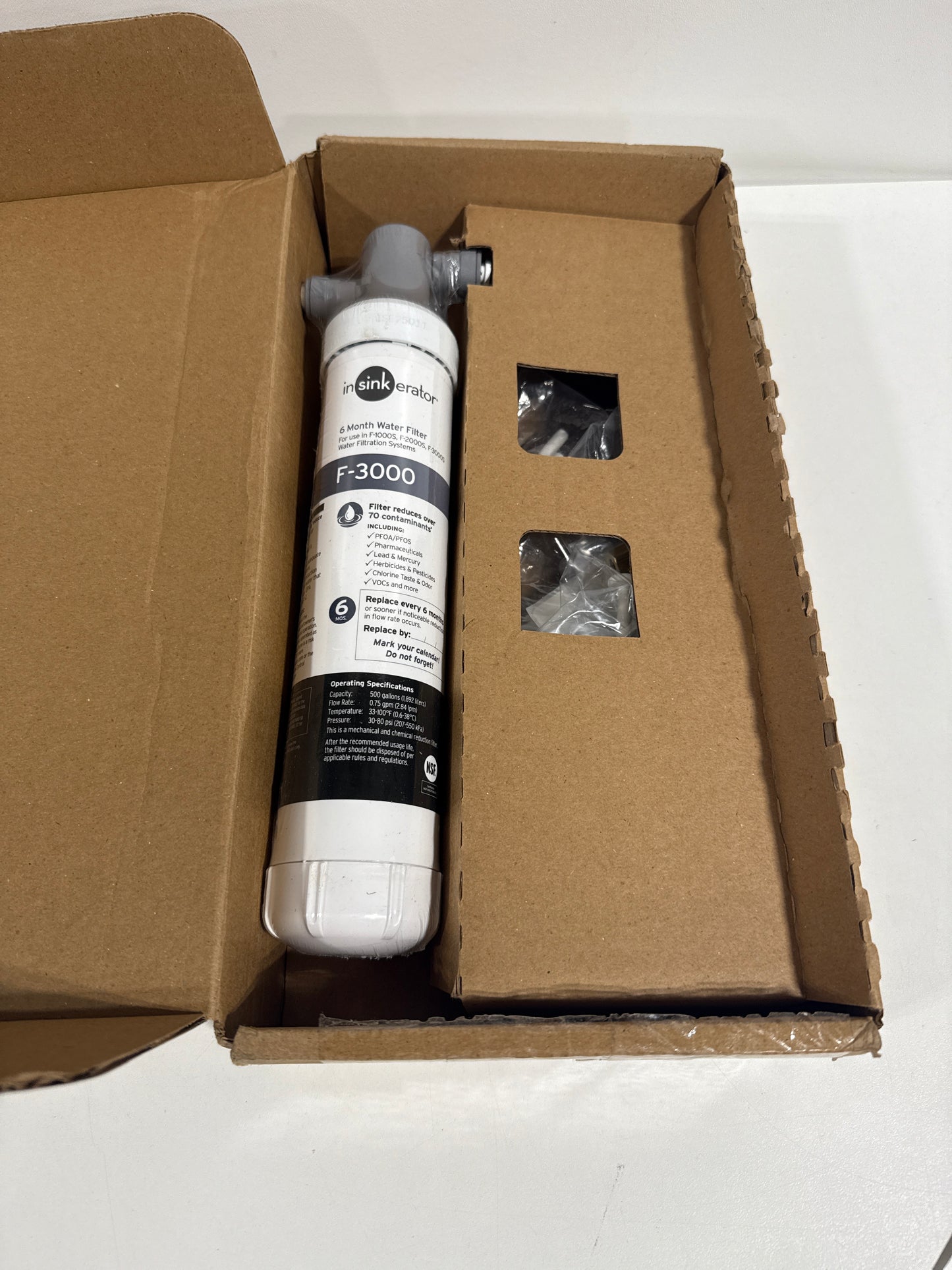 F-3000 Instant Hot and Cold Water Dispenser 6-Month Premium Plus Water Filtration System