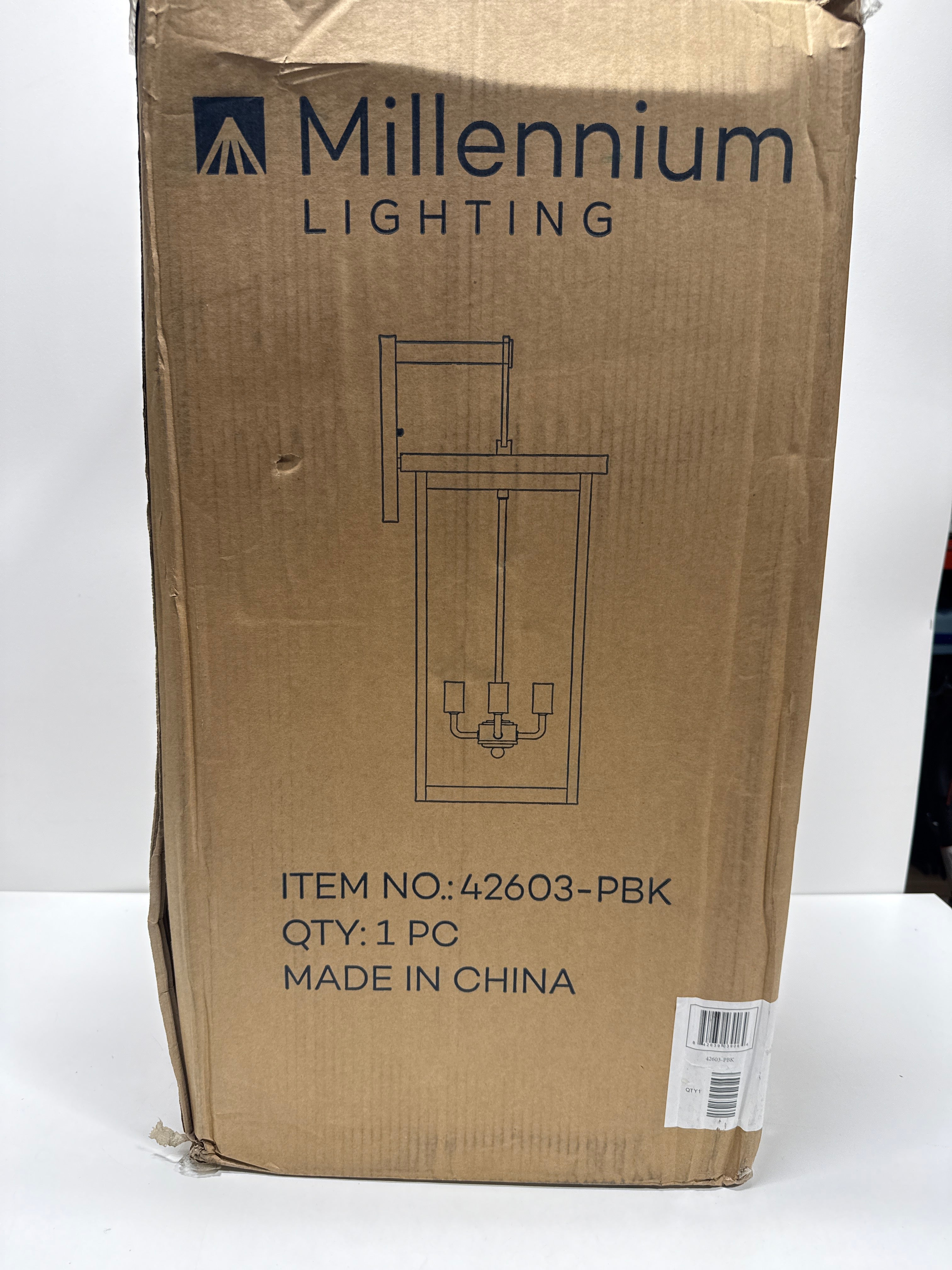 Barkeley 4-Light 11 in. Powder Coated Black Outdoor with Clear Glass