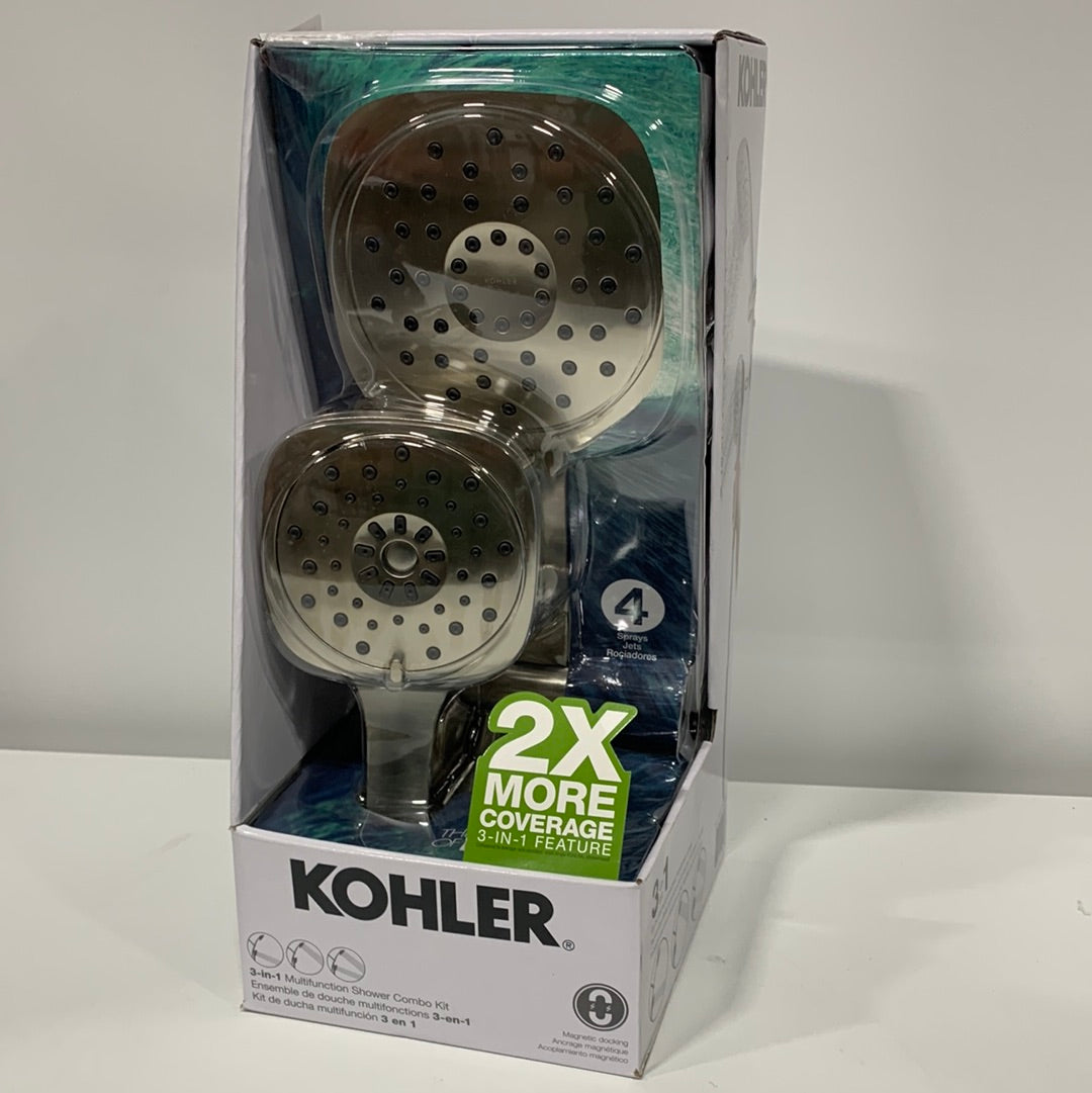 Kohler Adjuste 3-in-1 Multifunction Shower Kit - Brushed Nickel