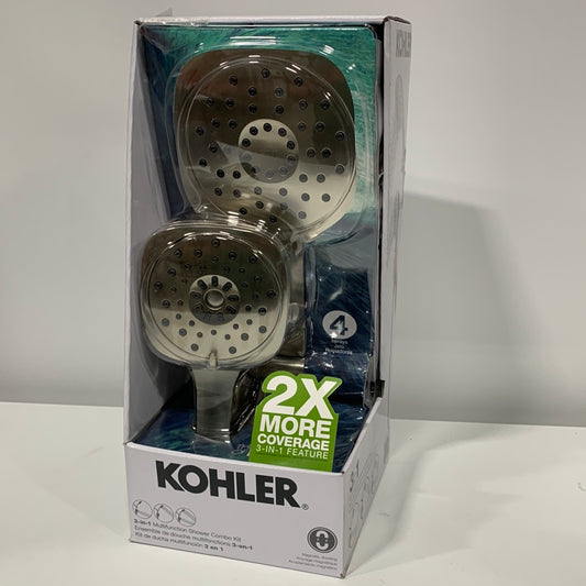 Kohler Adjusted 3-in-1 Multifunction Shower Kit - Brushed Nickel