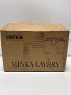Minka Lavery 4092-84 Haisley Etched White Glass Bath Vanity Wall Mount, 2-Light 120 Total Watts, 11" H x 13" W, Brushed Nickel