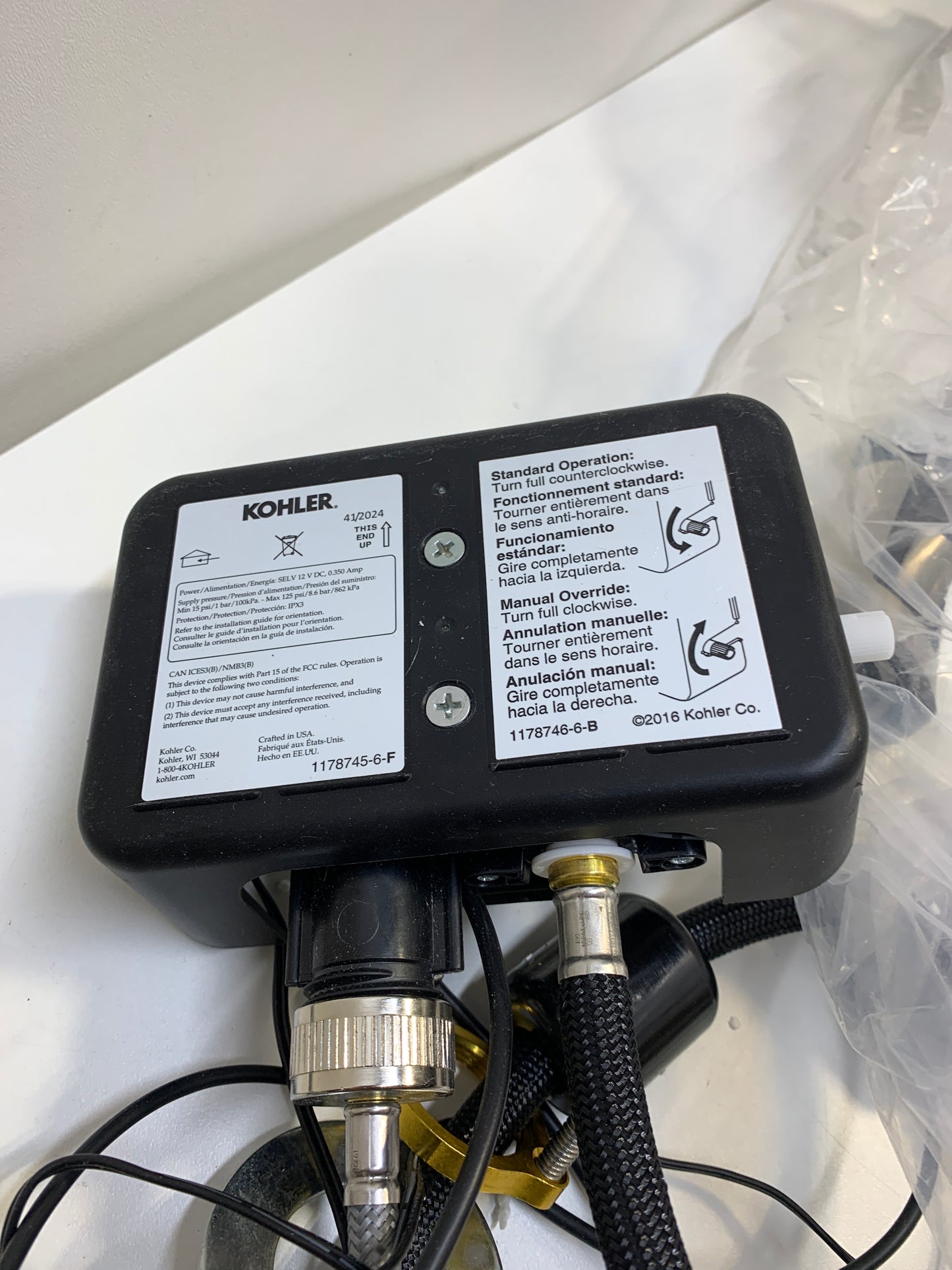 Used Kohler 22068-VS Graze Kitchen Sink Faucet, Vibrant Stainless