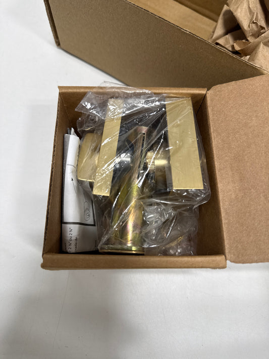 Emtek 8469US4 Square Brass Modern Single Cylinder Keyed Entry Deadbolt - *Tools Hardware & Misc