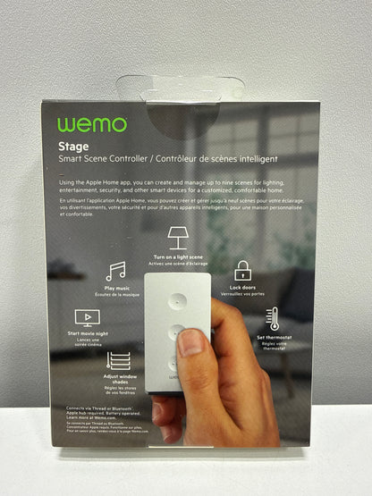 Wemo Stage Scene with Thread Smart Home Remote Control for Apple HomeKit