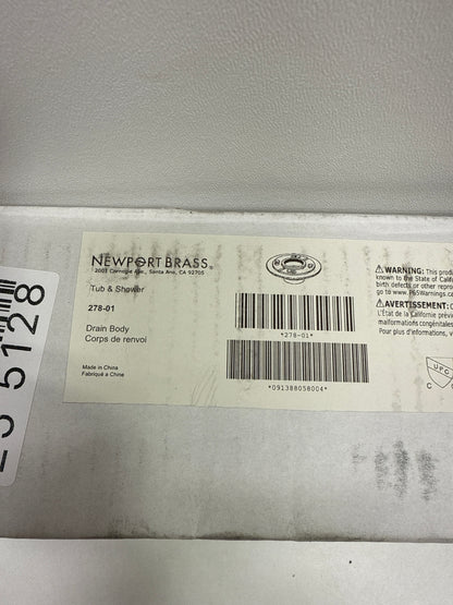 Newport Brass 278-01 Decorative Drains Cast Iron 2" IPS Shower Drain Body, N/A