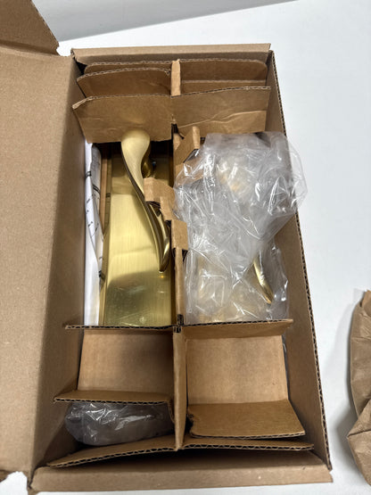 Emtek Laurent Knob with Dummy Quincy 9" Sideplate 8985LUUS7