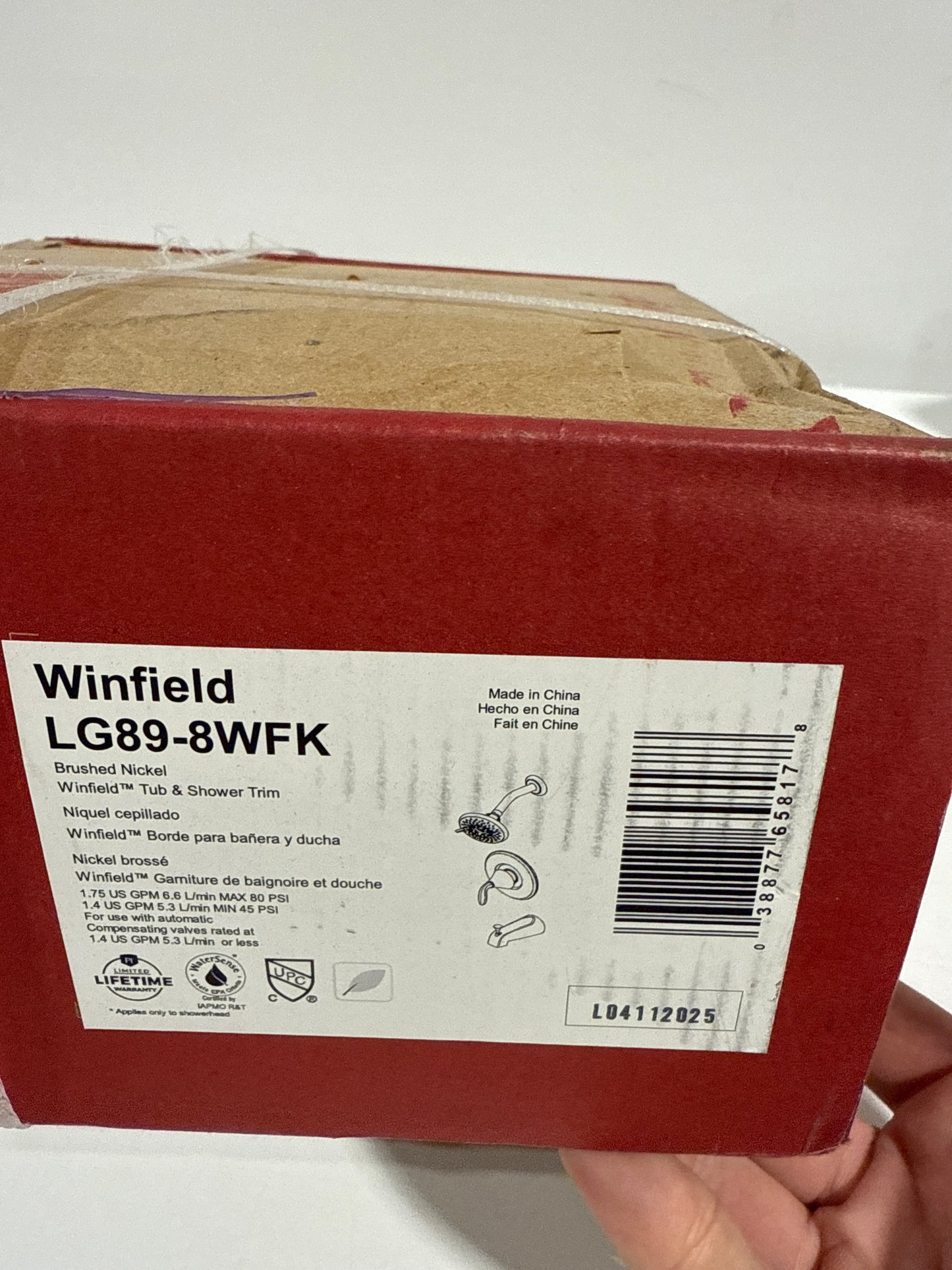 Pfister LG89-8WF Winfield Tub and Shower Trim Package