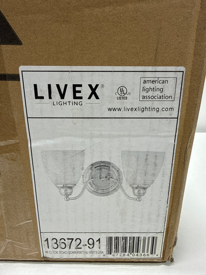 Livex Lighting Somerville 2 Bath Light in Brushed Nickel
