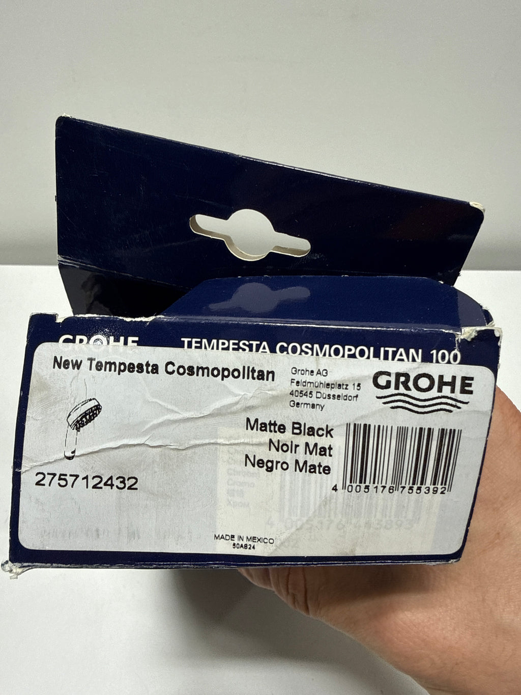 Grohe 27 571 E Tempesta Cosmopolitan 1.5 GPM Multi Function Hand Shower Matte Black