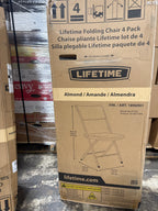 4 x Lifetime Commercial Folding Chairs