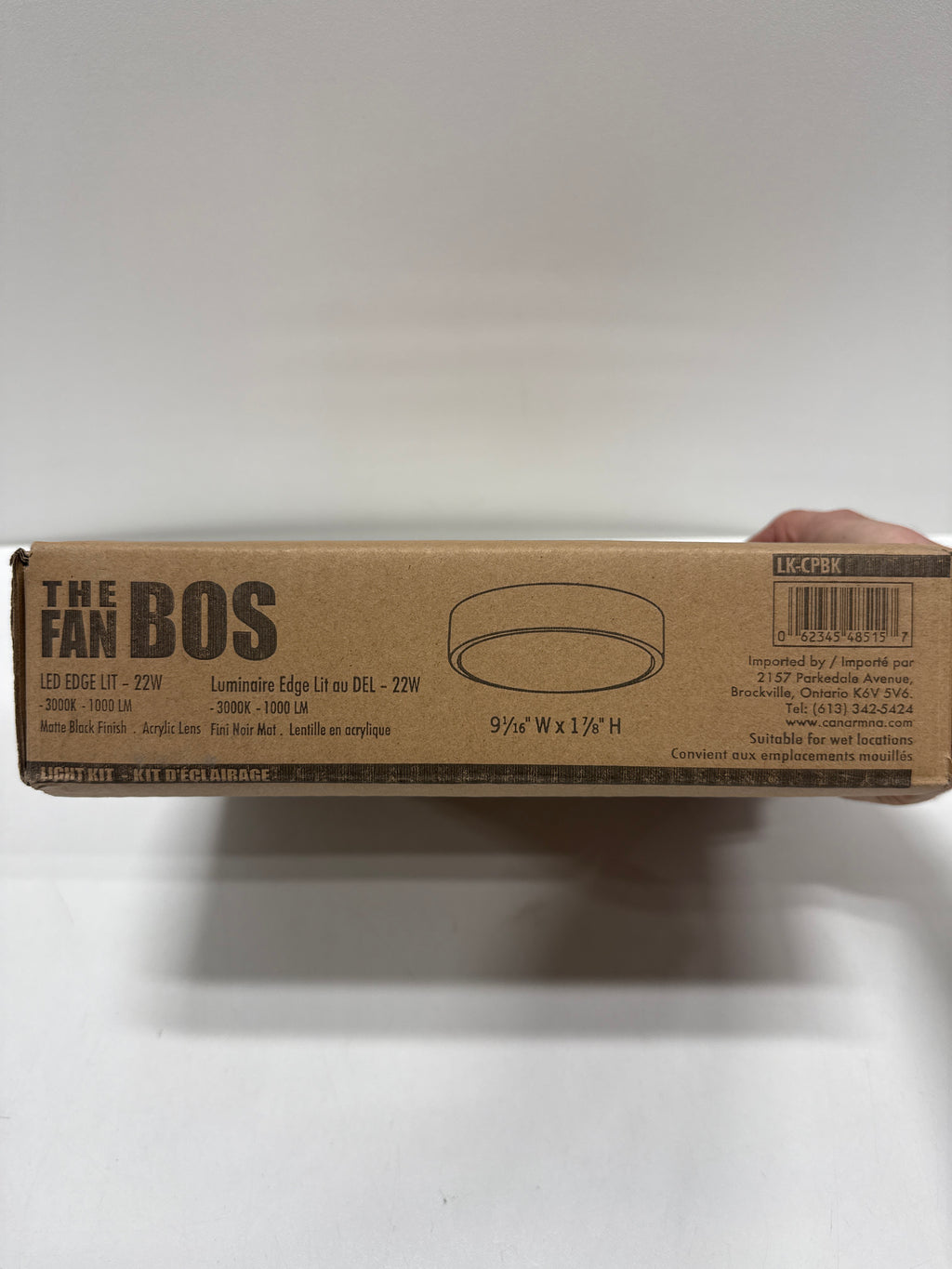 Canarm Lighting LK-CPBK Led Light Kit Fan Matte Black