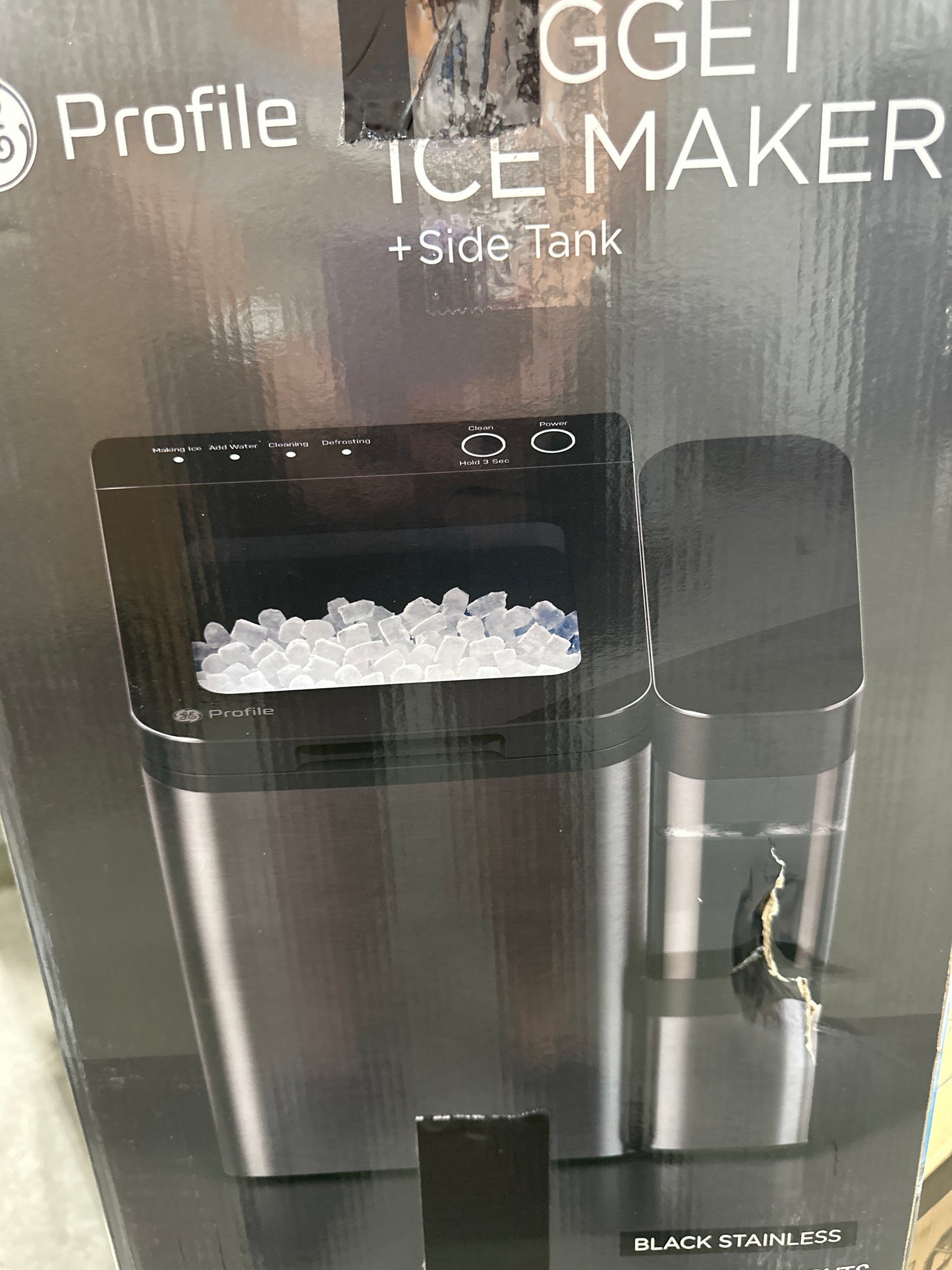 GE Profile - Opal 1.0 Nugget Ice Maker with Side Tank - Black