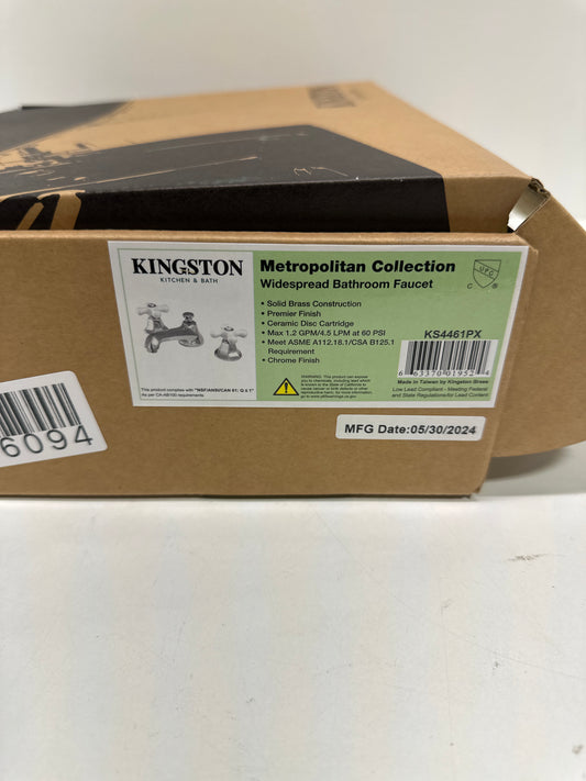 Kingston Brass KS4461PX 8 in. Widespread Bathroom Faucet, Polished Chrome