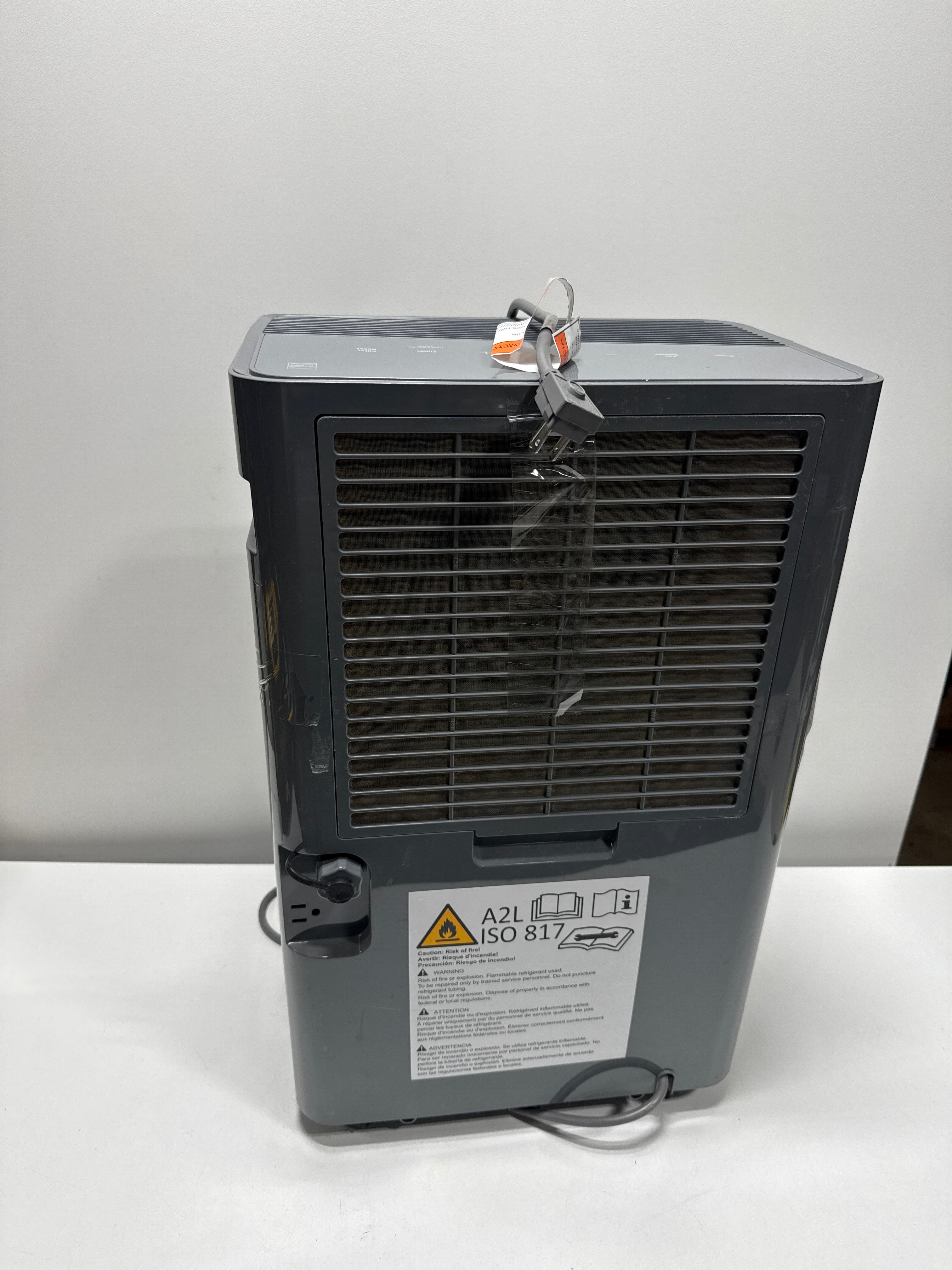Used GE - 50-Pint Energy Star Portable Dehumidifier with Built-In Pump - Gray